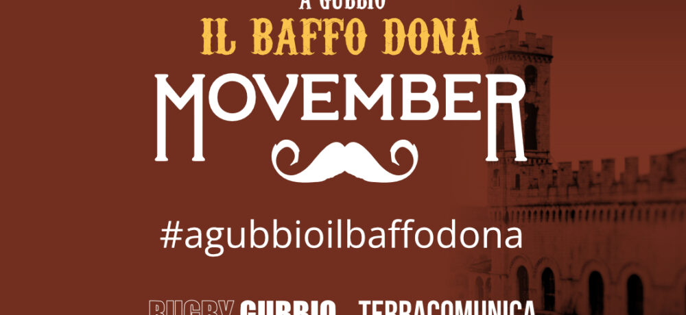 Movember: A Gubbio il Baffo Dona!